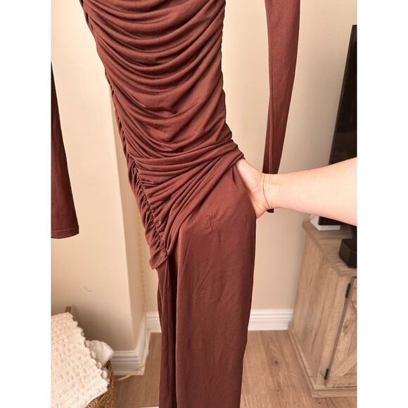 NWD L’Acadamie Alma Dress in Brown size XS - Picture 6 of 7